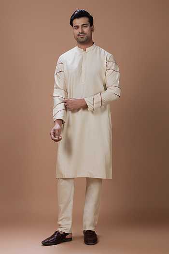 Cotton Silk Kurta & Pyjama Set