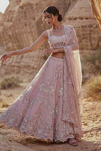 Hand Embroidered Lehenga Set