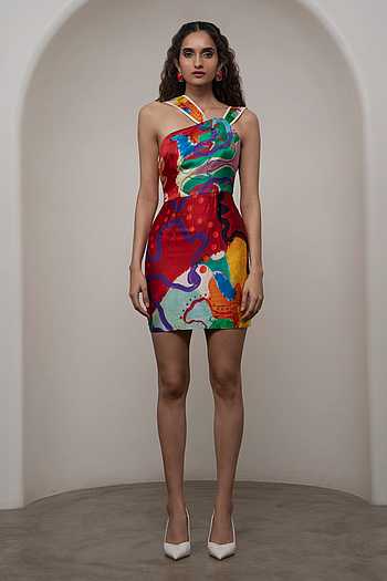Alya Printed Short Dress