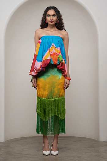 Sorel Printed Top & Skirt Set