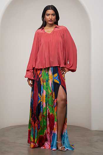 Sena Gathered Top & Skirt