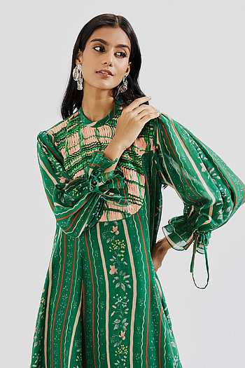 issa green dress Banana Republic Issa London Collection Ruched A-Line Dress Womens 8 Green  V-Neck
