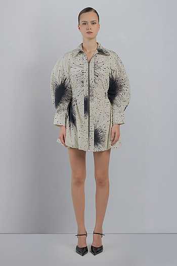 Splatter Print Dress