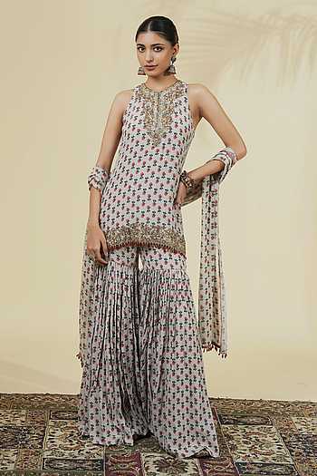 Vintage Rose Butti Print Kurta Set