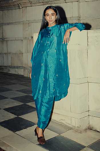 Mulberry Silk Kurta Set