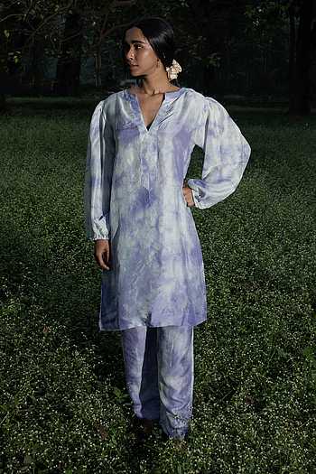 Hand Spun Mulberry Silk Kurta & Pant Set