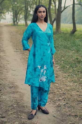 Hand Spun Mulberry Silk Kurta Set