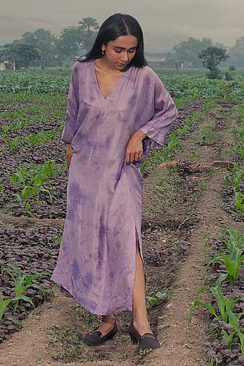 Hand Spun Mulberry Silk Kaftan