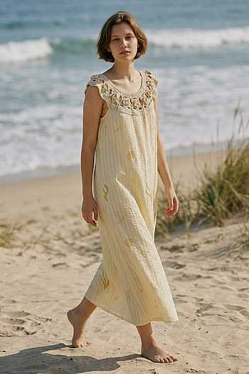 Hand Spun Matka Silk Dress