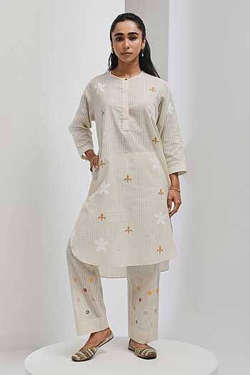 Hand Spun Cotton Kurta & Pant Set