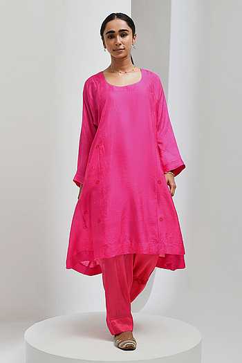 Hand Spun Mulberry Silk Kurta Set