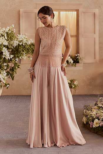Elina Tassel Top & Sharara Set