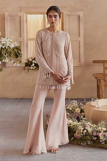 Liora Embroidered Kurta & Gharara Set