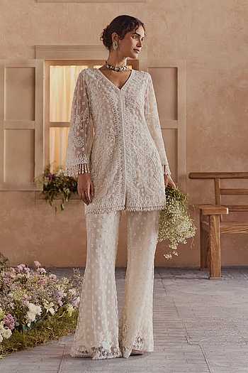 Regalia Hand Embroidered Tunic & Pant Set