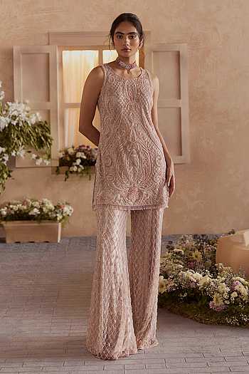 Stella Embroidered Kurta & Sharara Set