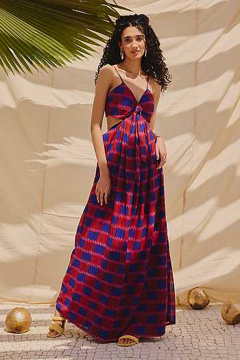 Cherry Sherry Cutout Maxi Dress