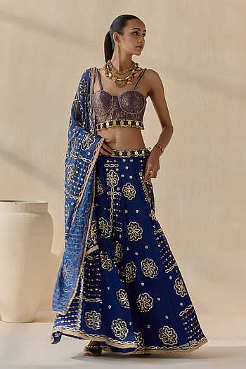 Neelambara Lacha Embroidered Lehenga Set