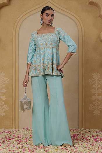 Inayat Hand Embroidered Top With Pant