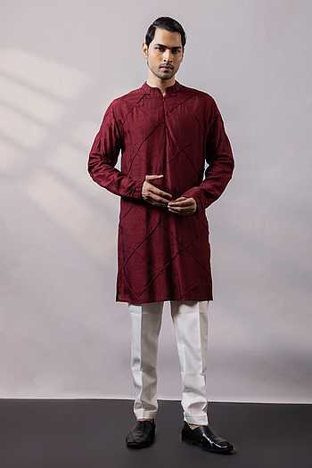 Rubra Line Pintucked Kurta Set