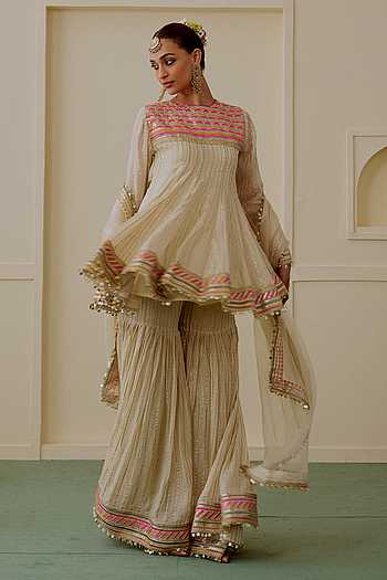 short sharara dress Girls Indian wear traditional sharara gharara dresses party wear small girl dress