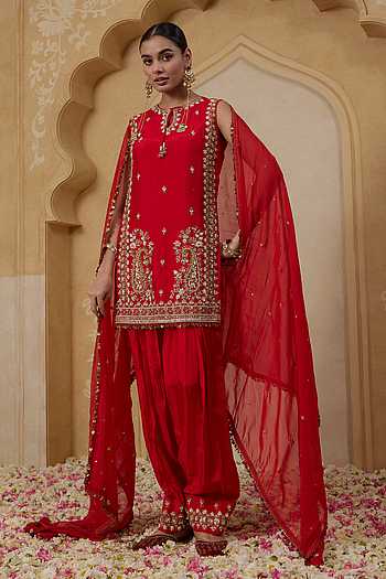 Gulnaar Embroidered Kurta Salwar Set