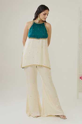 Siya Embellished Kurta & Palazzo Set