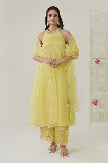 Amara Halter-Neck Kurta Set