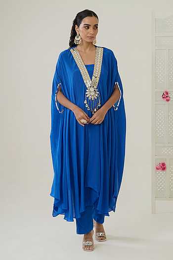 Arwa Geometric Work Kurta Set