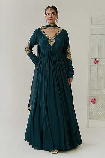 Bano Embroidered Anarkali & Dupatta Set