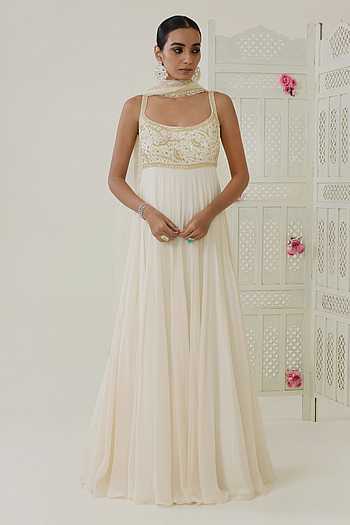 Parisa Embroidered Bodice Anarkali & Dupatta Set