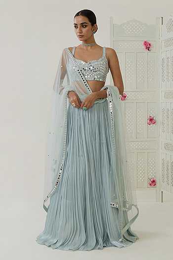Fariba Pleated Lehenga Set