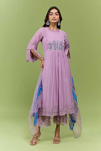 Floral Embroidered Kurta Set