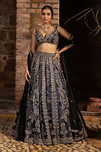 Floral Embroidered Lehenga Set