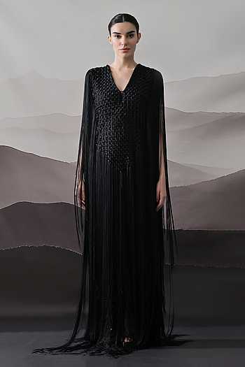 Textured Cotton Silk Gown