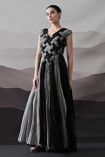Hand Woven Textured Gown