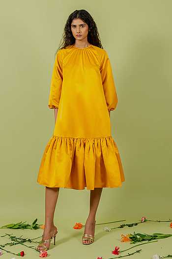 Pleated Hem Dress