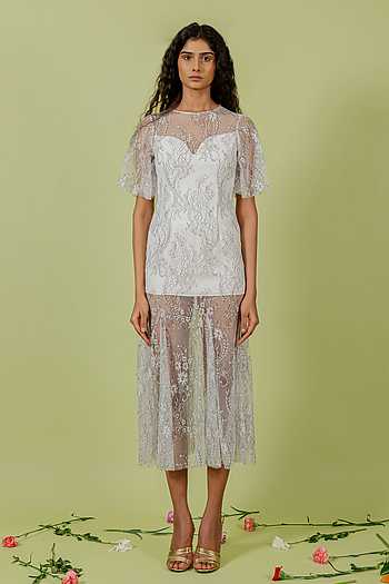 Sheer Lace Dress