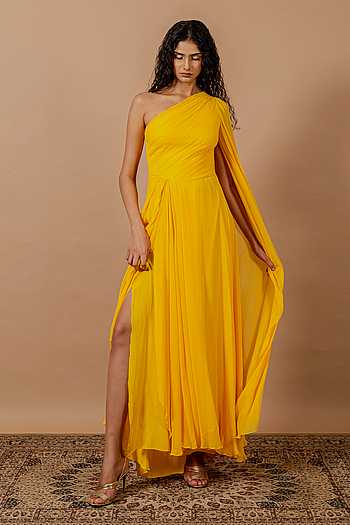 Flavia One Shoulder Gown