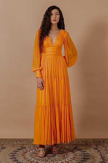 Mira V Neck Maxi Dress