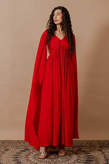 Adele V Neck Gown