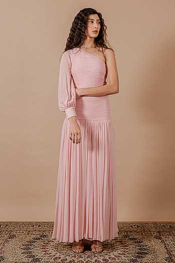 Elodie One-Shoulder Gown