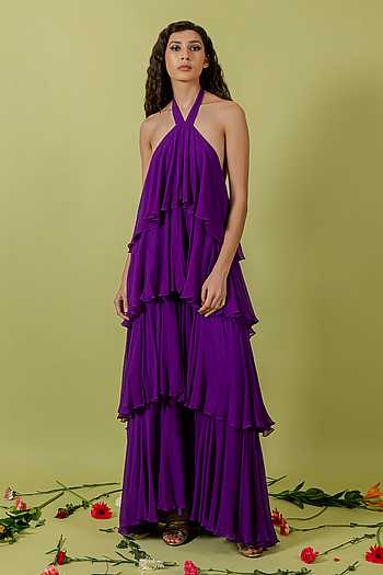 Aster Ruffled Tiered Gown