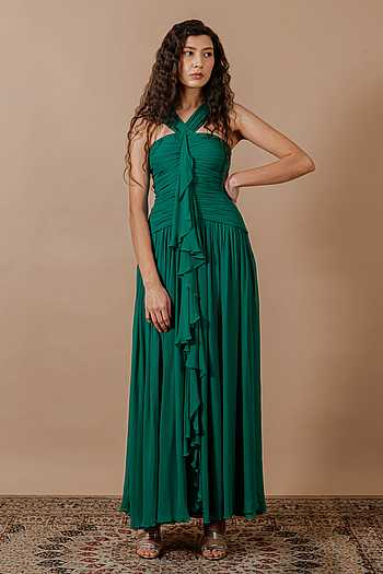 Jade Ruched Gown