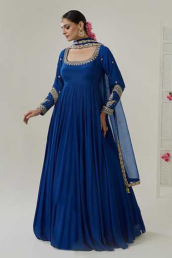 Farah Zardozi Embroidered Anarkali & Dupatta Set