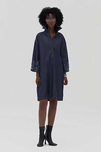Karolin Embroidered Shirt Dress