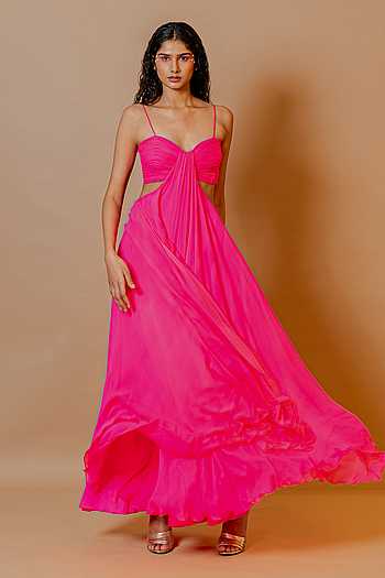 Zinnia Strappy Ruched Gown
