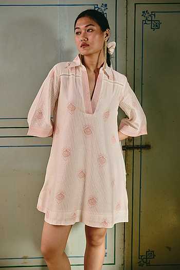 Ira Block Print Dress