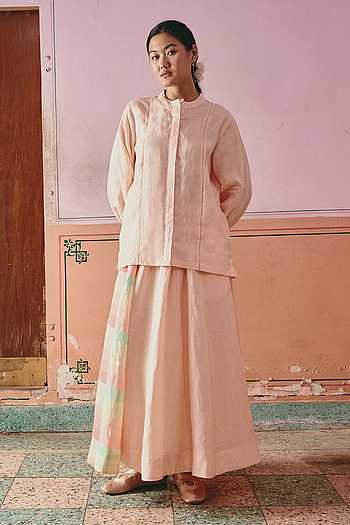 Nina Collared Shirt & Skirt Set