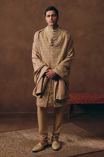 Statement Heritage Embroidered Sherwani Set