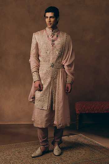 Classic Heritage Brocade Sherwani Set